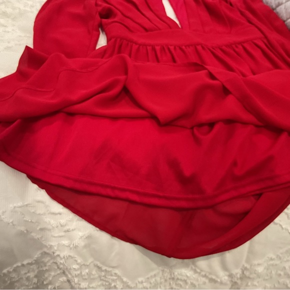 🔴YA LOS ANGELES RED V NECK DRESS🔴 - Picture 8 of 11